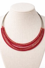 Statement Kette Damen rot
