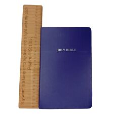 KJV Holy Bible Gift Award Purple Imitation Leather present red letter edition