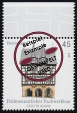 2861 Fachwerkbauten: Rathaus Alsfeld aus Bogen, gestempelt O