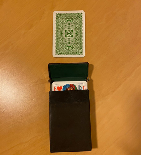 Vintage kartenspiel mit - vintage,