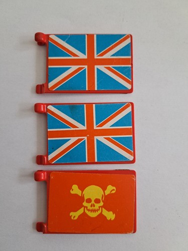 Playmobil fahne flagge - 3x,