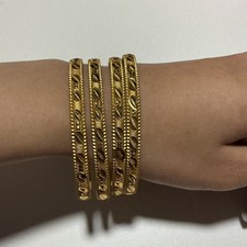 Gold Armreifen 4er Set
