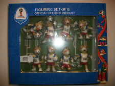 RARITÄT!! FIFA WM 2018 8er Set ZABIVAKA Maskottchen PVC WM RUSSLAND 2018