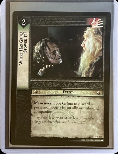 Lotr tcg where - tcg:, grima