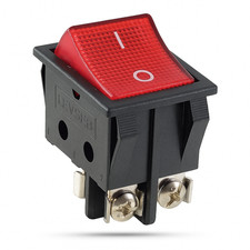 Wippschalter rot mit