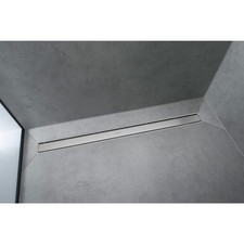 hansgrohe RainDrain Match Fertigset Duschrinne 90 cm, höhenverstellbarer Rahmen