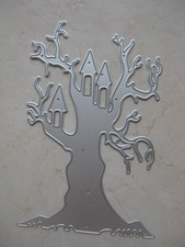 großer Baum Stanzschablone Stanze Halloween
