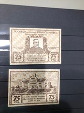 Notgeld Bad Wörishofen 75 Pfennige Kneipp 1921 Hundertjahrfeier