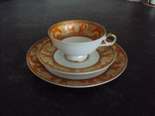 Porzellan-Kaffee-Tee-Tasse*ANTIK*Sammeltasse*KAISER*Orange-golden. Drache/Phönix