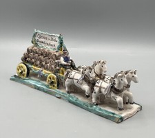 Pferde Kutsche Keramik Egerer Bräu Großköllnbach Bier Brauerei Alt Rarität