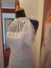 Fließendes Brautkleid Abendkleid Gr. 36 Chiffon