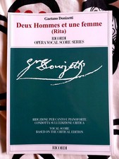 Donizetti ZWEI MÄNNER UND EINE FRAU (RITA) Vocal Score Critical Edition...