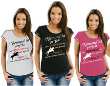 Pferdeshirt Pferde Reiten Reitsport Damen T-Shirt Damenshirt Girlieshirt Motiv 4