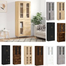 Highboard Schrank Betongrau