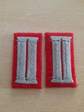 Bundeswehr BW Kragenspiegel Offizier rot Artillerie zu Dienstanzug Uniform Heer