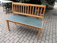 alte Weichholz Sitzbank Bank Jugendstil um 1920  114 cm breit