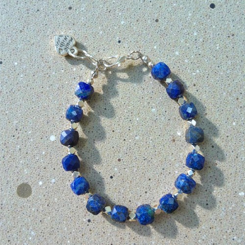 Handmade armband lapislazuli - armband.,