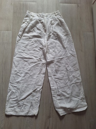 Luftige weiße leinenhose - luftige, –