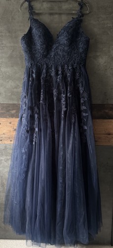 Abendkleid lang blau - abendkleid,