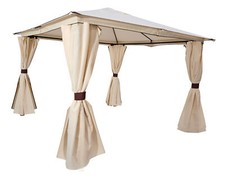 Gartenpavillon Pavillon Metall Gartenpavillion 3x3 Meter VENEZIA, beige, 2. WAHL