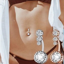 EDELSTAHL BAUCHNABELPIERCING