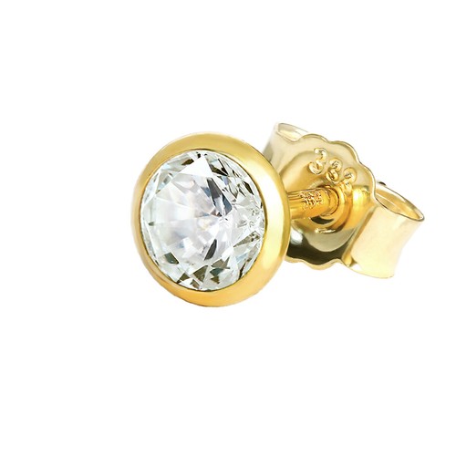 Einzel ohrstecker gelbgold - gelbgold, 333