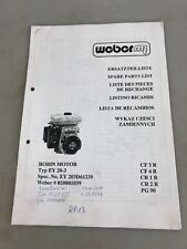 WEBER Ersatzteilliste Robin Motor Typ EY 20-3