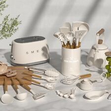 34tlg Kochutensilien Set Küchenhelfer Silikon Küche Kochen Edelstahl Kücheng DE