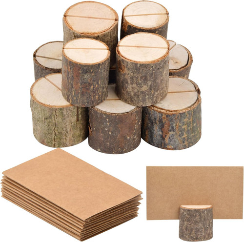 Stück holz kartenhalter - holz,