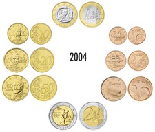 GRIECHENLAND EURO-KMS 2004 LOSE 3,88 EURO BANKFRISCH 2 EURO OLYMPISCHE SPIELE