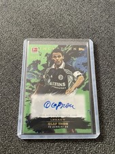 Topps Bundesliga Inception # Olaf Thon # Schalke 04 # Green Auto Autogramm /75