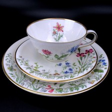 Krautheim Porzellan Tee- oder Kaffeegedeck Wiesengrund & Bergeshöh'n Dekor "L"