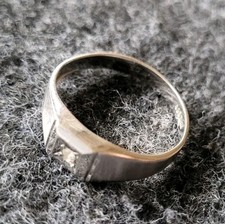 Brillant Ring 585 Gold Weißgold 14 Karat 2,1g 18mm Durchmesser 