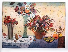 Jutta Votteler,"Reicher Tisch " Radierung, Originalgrafik