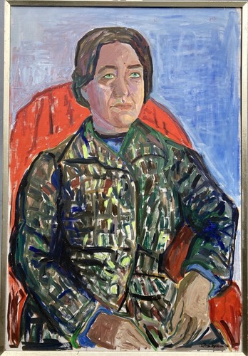 ölbild ole boertmann - boertmann, frau