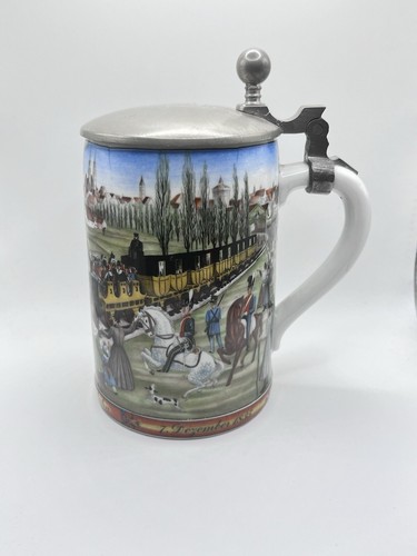Eisenbahn bierkrug seltmann - eisenbahn,