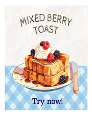 Gemischte Beeren Toast