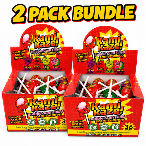Kamikaze sour bubble gum - sour,
