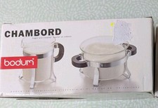 BODUM  Milch- und Zuckerset, Chambord Milchkanne Zuckerschale Edelstahl schwarz