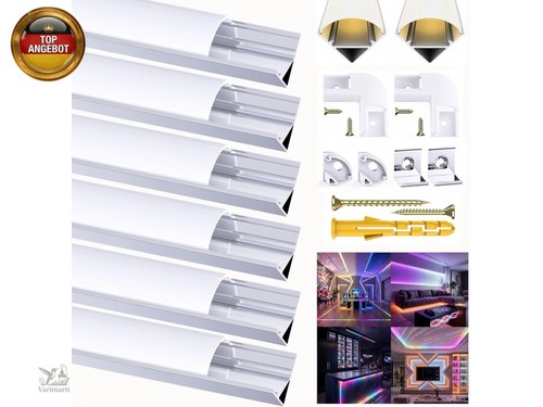 6x1m led aluminium kanal - led,