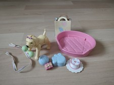 Barbie Happy Family Neighborhood Midge Nikki 1st Birthday Hund Zubehör Mattel