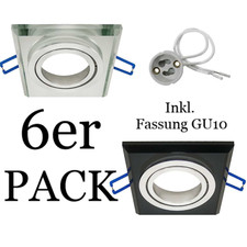 LED Glas Einbaustrahler Rahmen