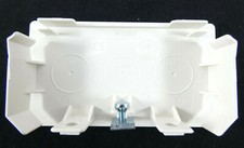 2 Stück HAGER M53139001 Brüstungskanal Endplatte  f.FB60110 | Cremeweiß RAL9001