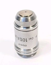 Achromat 100/ 1,30 Oel P 170/0,17  RMS, Leitz Wetzlar, Pol-Objektiv, 37 mm Abgl.