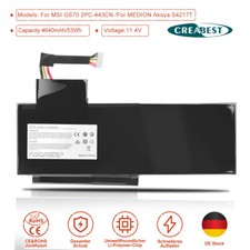 4640mAh BTY-L76 MS-1771 Akku Für MEDION Akoya S4217T X7611 Erazer X7613 MD98802