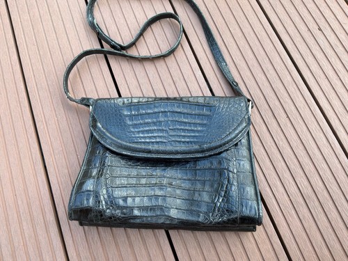 Vintage damen leder handtasche - vintage,