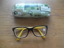 Kinder Brille von Ray Ban mit Etui  RB 1536 3660 schwarz gelb