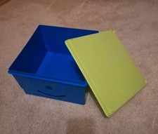 Aufbewahrungsbox / Kiste fürs Kinderzimmer Blau Grün