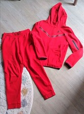 Nike Tech Anzug rot Sehr Guter Zustand Gr XL 158 164 170