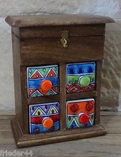 Keramikkommode Schmuckkästchen Gewürzregal Regal Kommode Schmuckkasten GZ3PP
